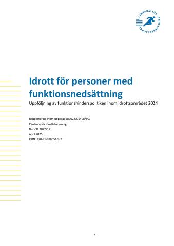 Omslag med titel och CIF:s logotyp.