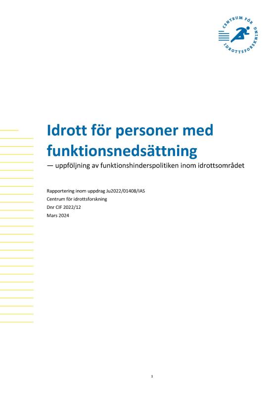 Omslag med titel och CIF:s logotyp.